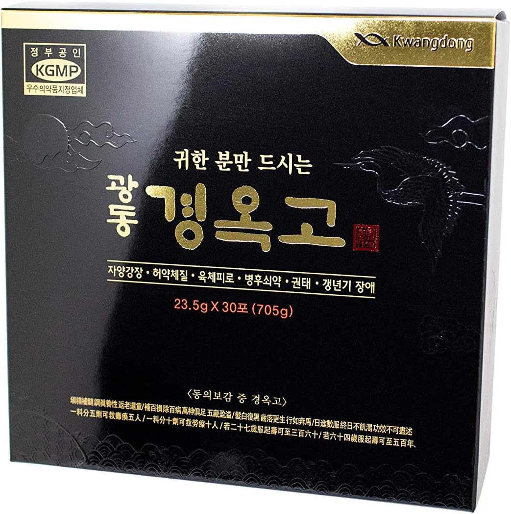 Kwang-Dong Kyung-Ok-Go Korean Nutritious Ginseng Tonic Individual Stick Pouches Gift Set (23.5g x 30 Stick Pouches) [광동제약 경옥고]