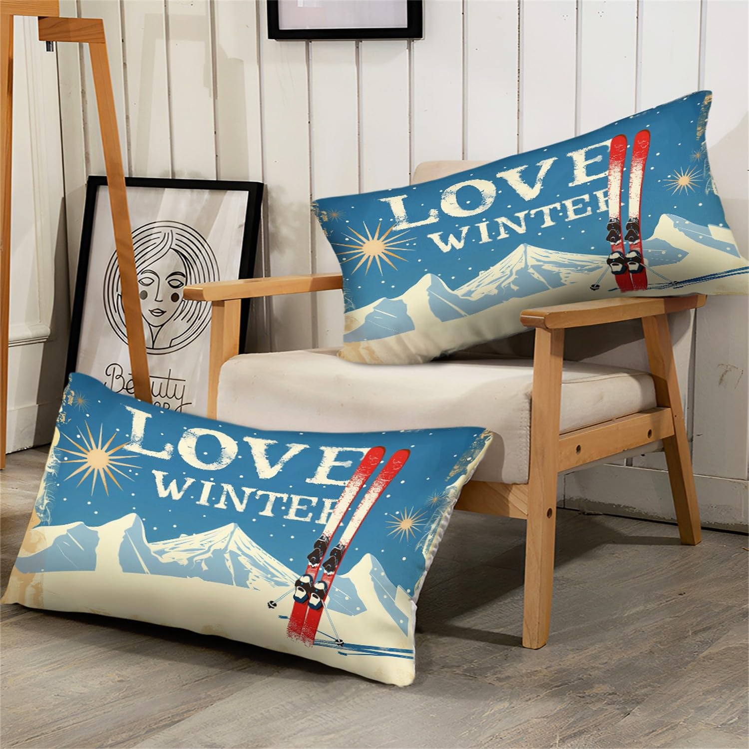 Zimowe zestawy poszewek na kołdrę snowboardową super king zestaw pościeli 260 x 220 cm kolor 3 sztuki (1 poszewka na kołdrę + 2 poszewki na poduszki) pościel z nadrukiem poszewka na kołdrę z zamkiem