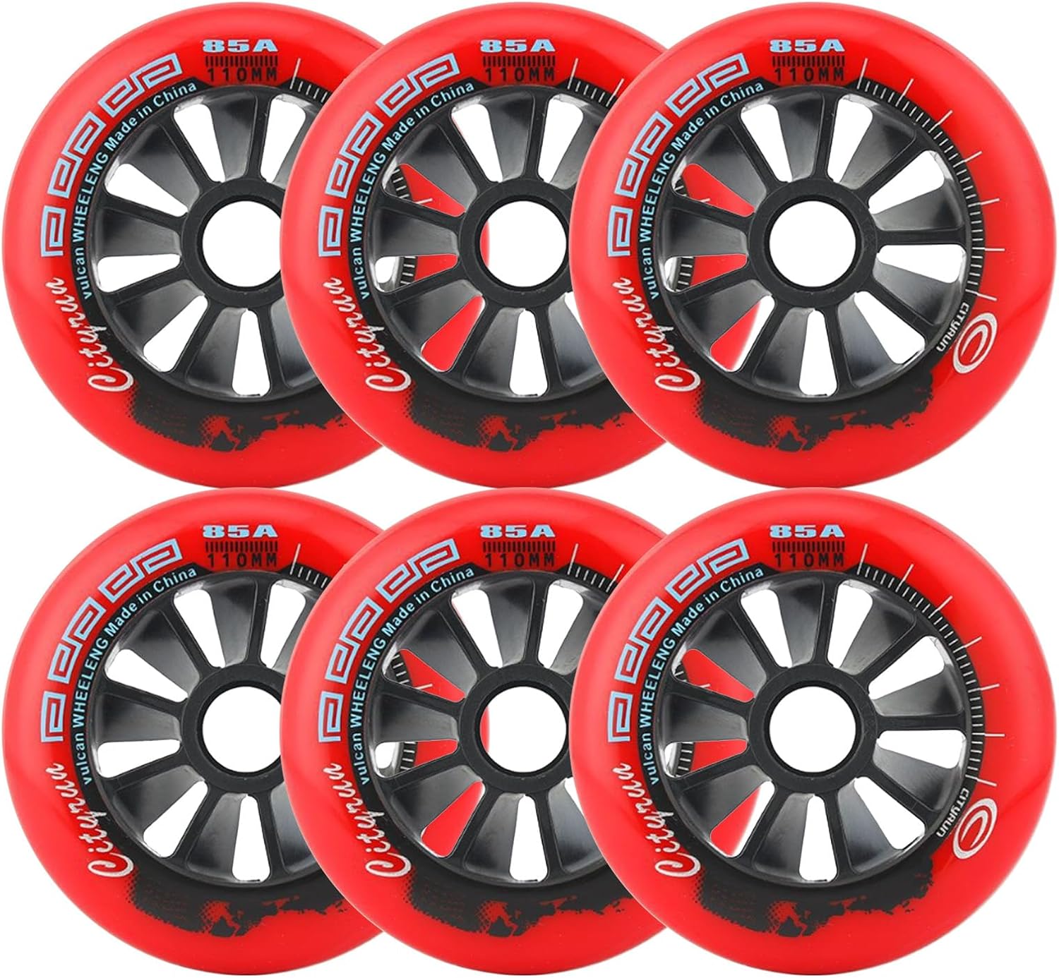 Inline Skate Wheels Outdoor Indoor 85A 90/100/110mm (6/8-Pack) Highly Elastic Wheels Inline Skates Replacement Wheel