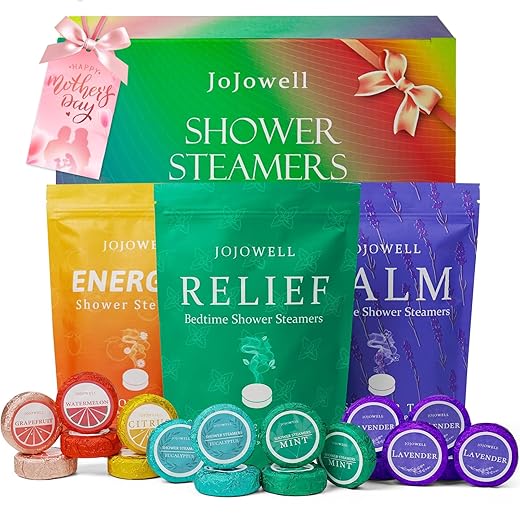 Shower Steamers Aromatherapy - 18 Pack Birthday Gifts for Women, Self Care, Christmas Gifts Stocking Stuffers for Adults, Women, Men, Mom, Teens, White Elephant, Relaxation Home SPA