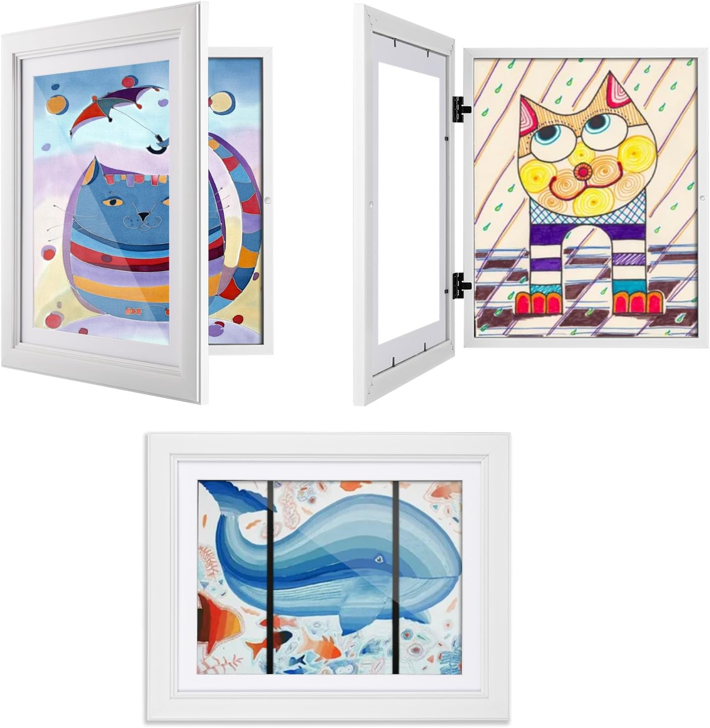 HLiWEGNS Kids Art Frames Changeable,10x12.5 Children's