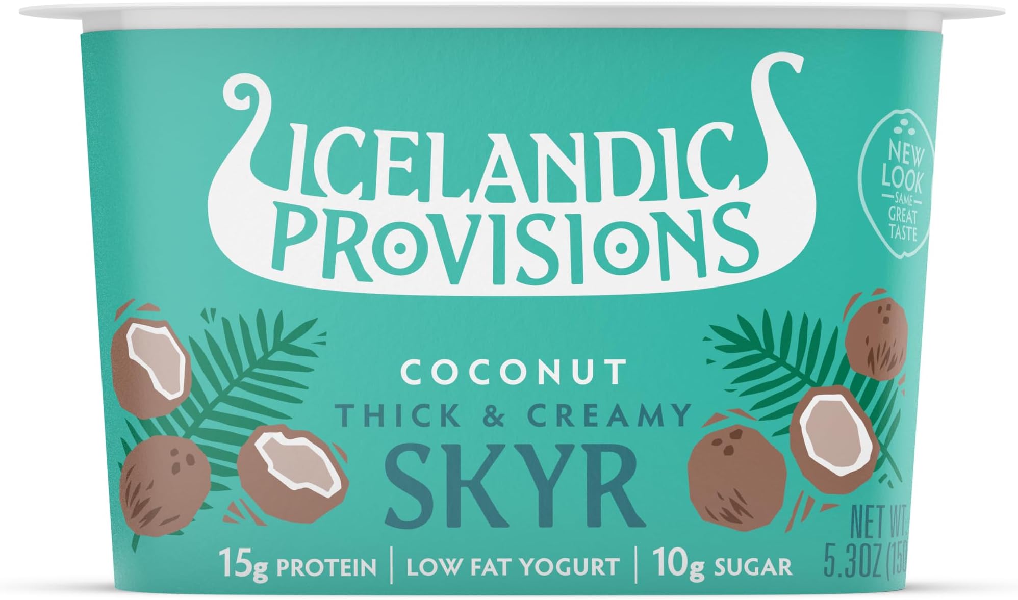 5.3oz Traditional Skyr Yogurt, Coconut, Icelandic Cultured Dairy Product With 15g Protein Per Serving | Thick & Creamy Texture | More Protein & Less Sugar Than Yogurt