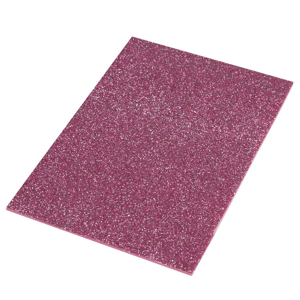 RAYHER 3005133 Crepla Platte Glitter, 30x45x0.2 cm, Pink
