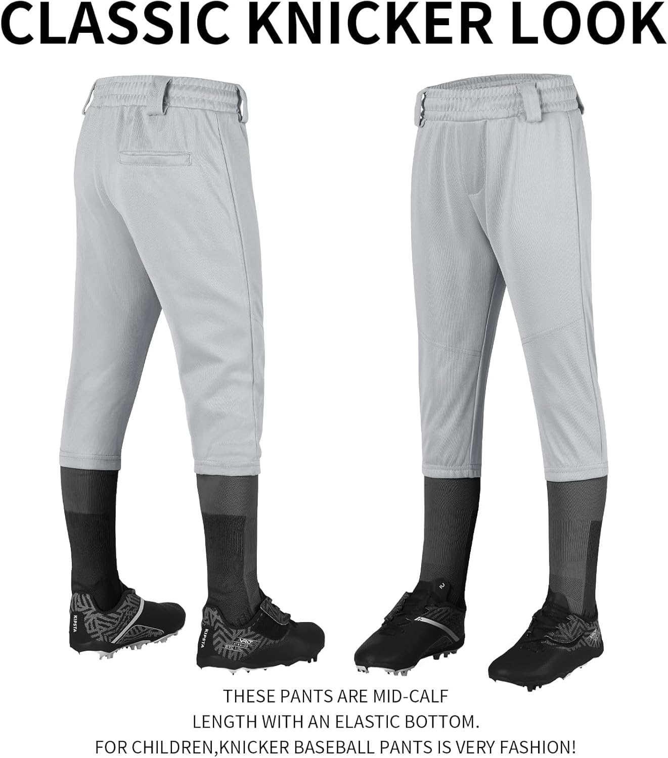 QBK 2T/3T/4T/5T to Youth Toddler Boys Knicker Baseball Pants Girl Softball Pants Kids Tee Ball Pants - Image 2