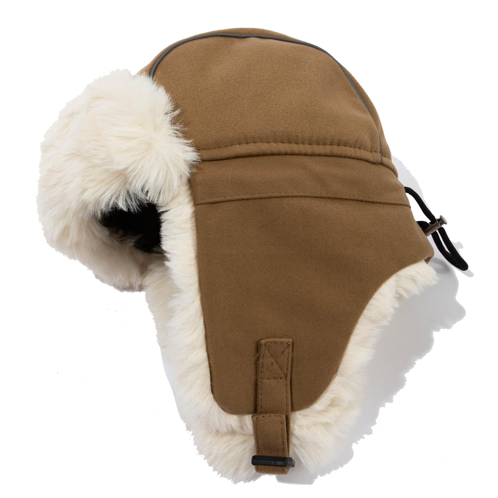 czapka, Czapki zimowe męskie traper trooper eskimo czapka pilota awiatora nauszniki ciepłe(CDUKPL2404Khaki)