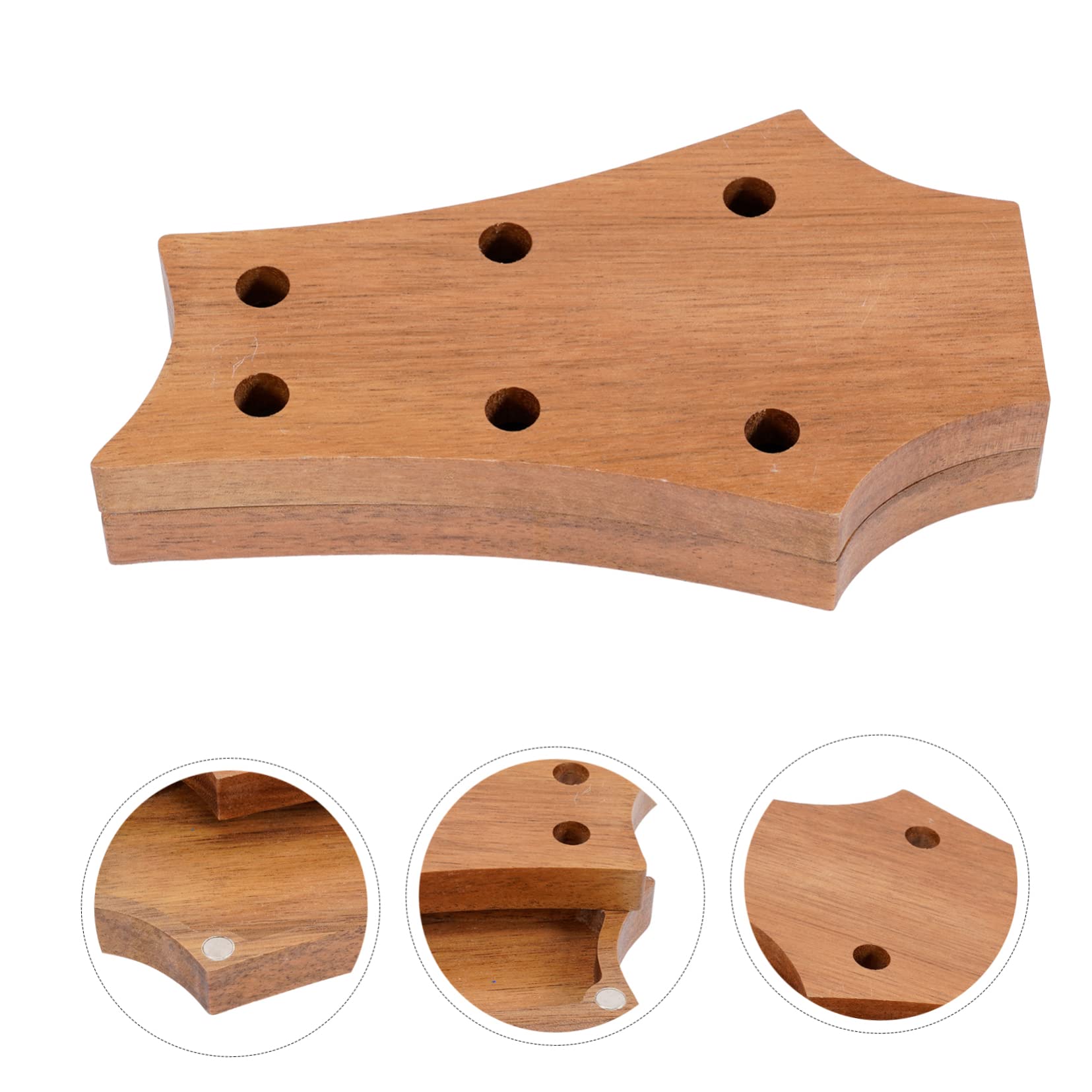 Abaodam Holz Gitarrenplektrumbox Aufbewahrungsbox Für Plektren Mit Naturholzmaserung Für Unterwegs Schutz Vor Kratzern Wasser Stößen Und Erschütterungen Für Kleine Gegenstände Wie Ringe Oh