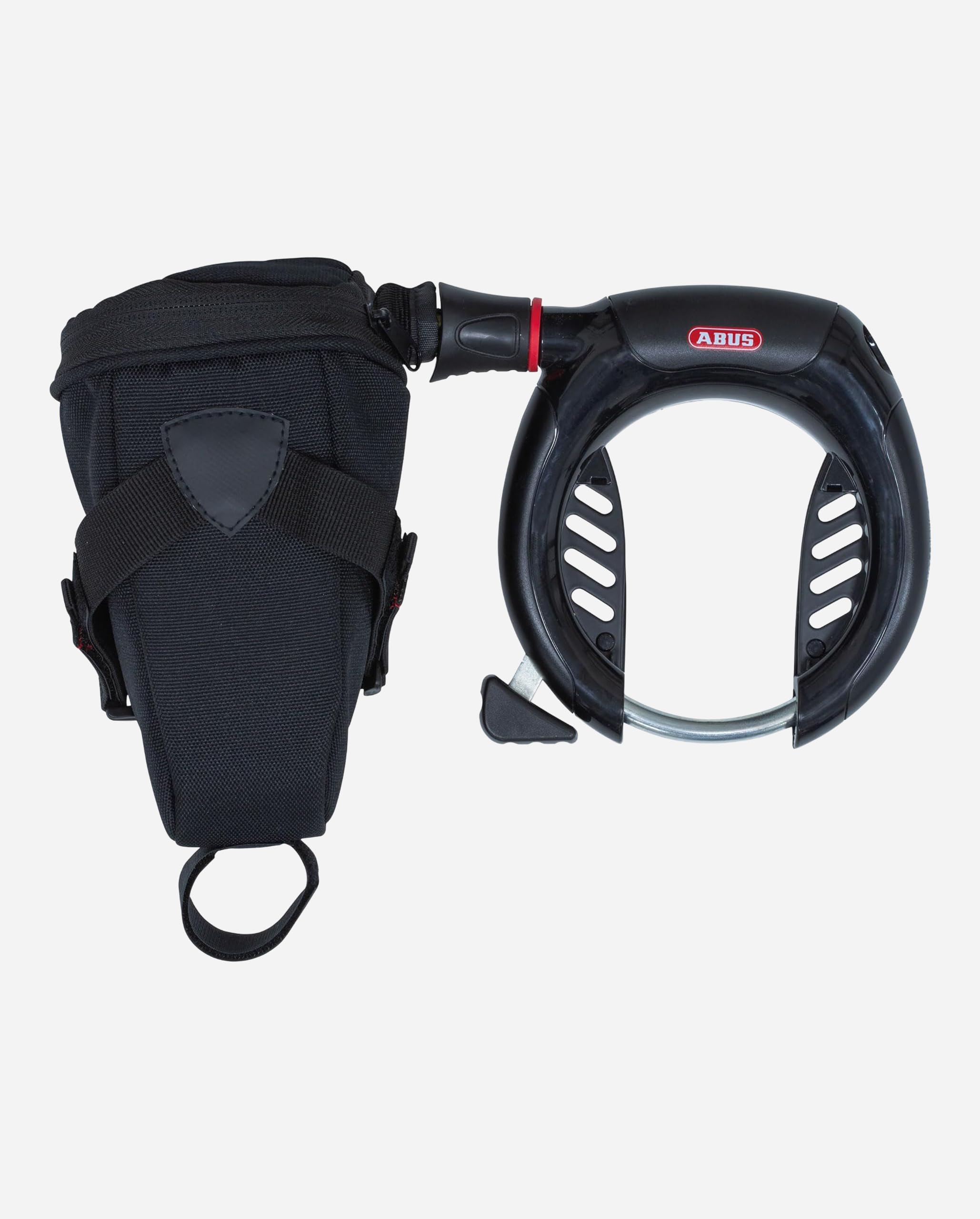 ABUS Rahmenschloss PRO SHIELD PLUS 5950 NR - Fahrradschloss-Set mit Schlosskette Chain 6KS/85 und Schlosstasche ST5950-8,5 mm - ABUS Sicherheitslevel 9