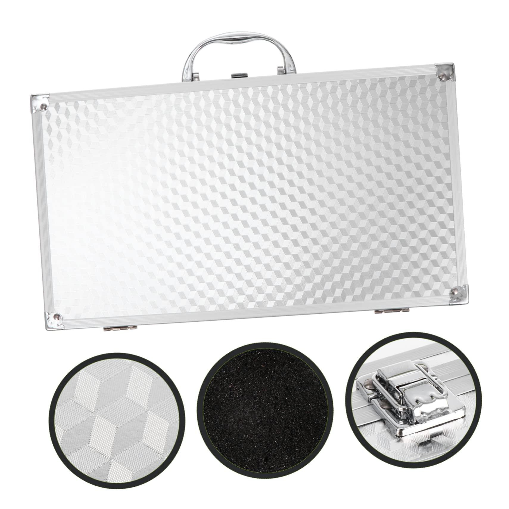 Valigetta in Alluminio per Schede Audio Resistente Capacità di Carico Elevata, Custodia Portatile Elegante e Semplice per Trasporto Sicuro