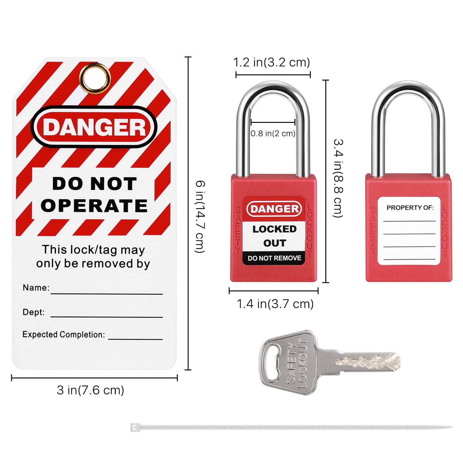 Buy TNP Lockout Tagout Kit, Lock Out Tag Out Kit Set, Universal Loto