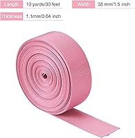 Vista 2 de MECCANIXITY Correa de nylon plana 1,5 pulgadas 10 yardas rosa para mochila, portaequipajes