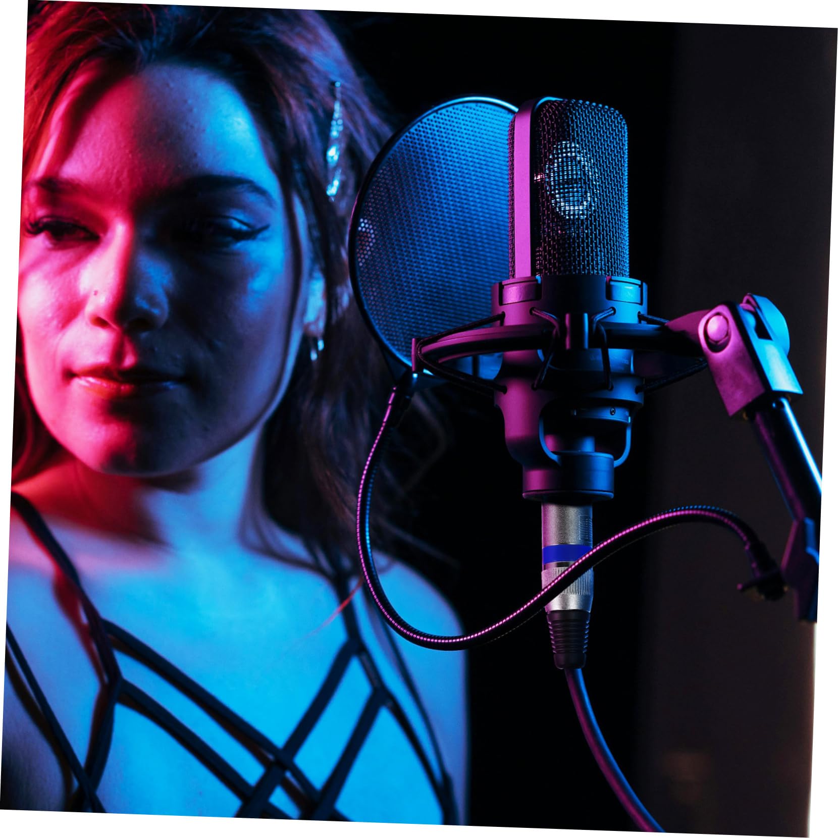 Mikinona Cavo Audio Xlr Doppia Schermatura in Rame 6mm per Casse Acustiche e Microfoni, 6 Pezzi, Uso Professionale e Rinforzo del Suono in Concerti