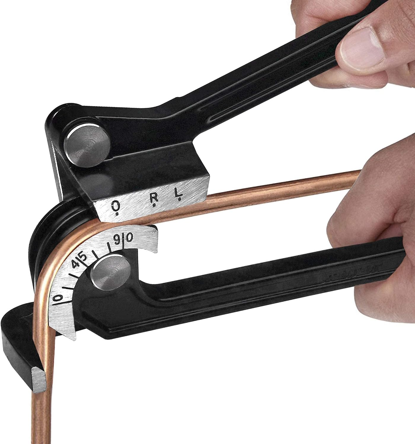 Prоduсt Dеаl HAUTMEC 3-IN-1 90 Degree Mini Hand Manual Tubing Bender for 1/4 5/16 3/8 Copper Aluminum and Brass Pipes HT0004-PL