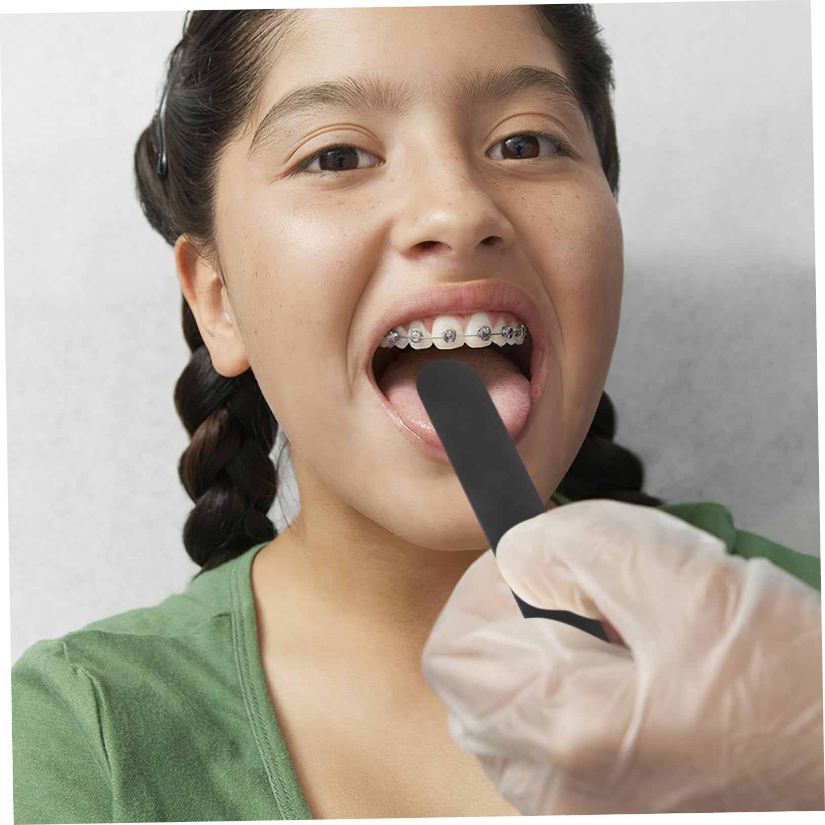 KICHOUSE 25pcs Plastic for Oral Care Adult Depressors Smooth Surface Depresores De Lengua for Home Clinic Use