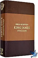 Bíblia de estudo King James atuali. full color - tricolor marrom, caramelo e bordô