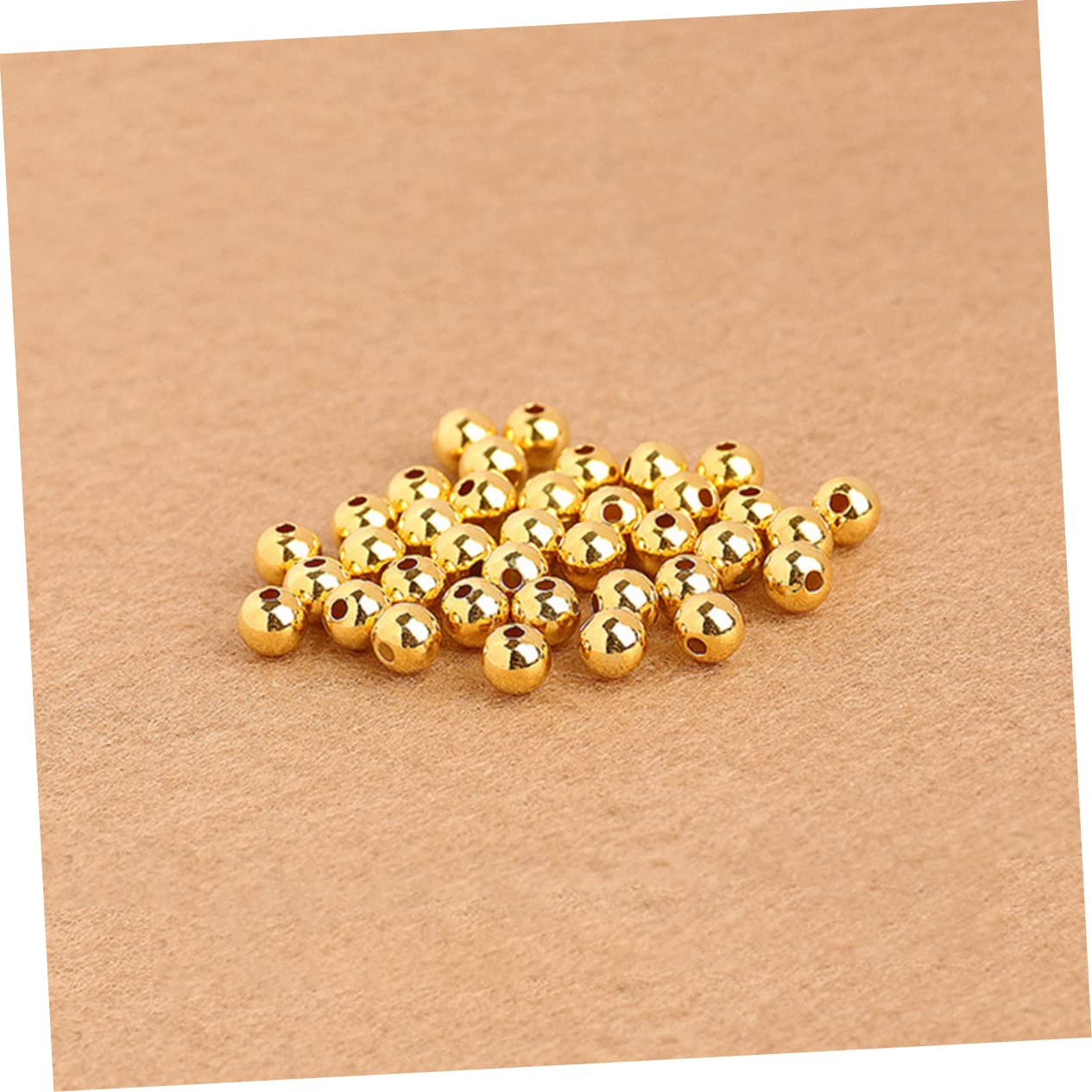 Cuentas Sueltas Multiusos de Cobre Dorado 300 Piezas para Joyería