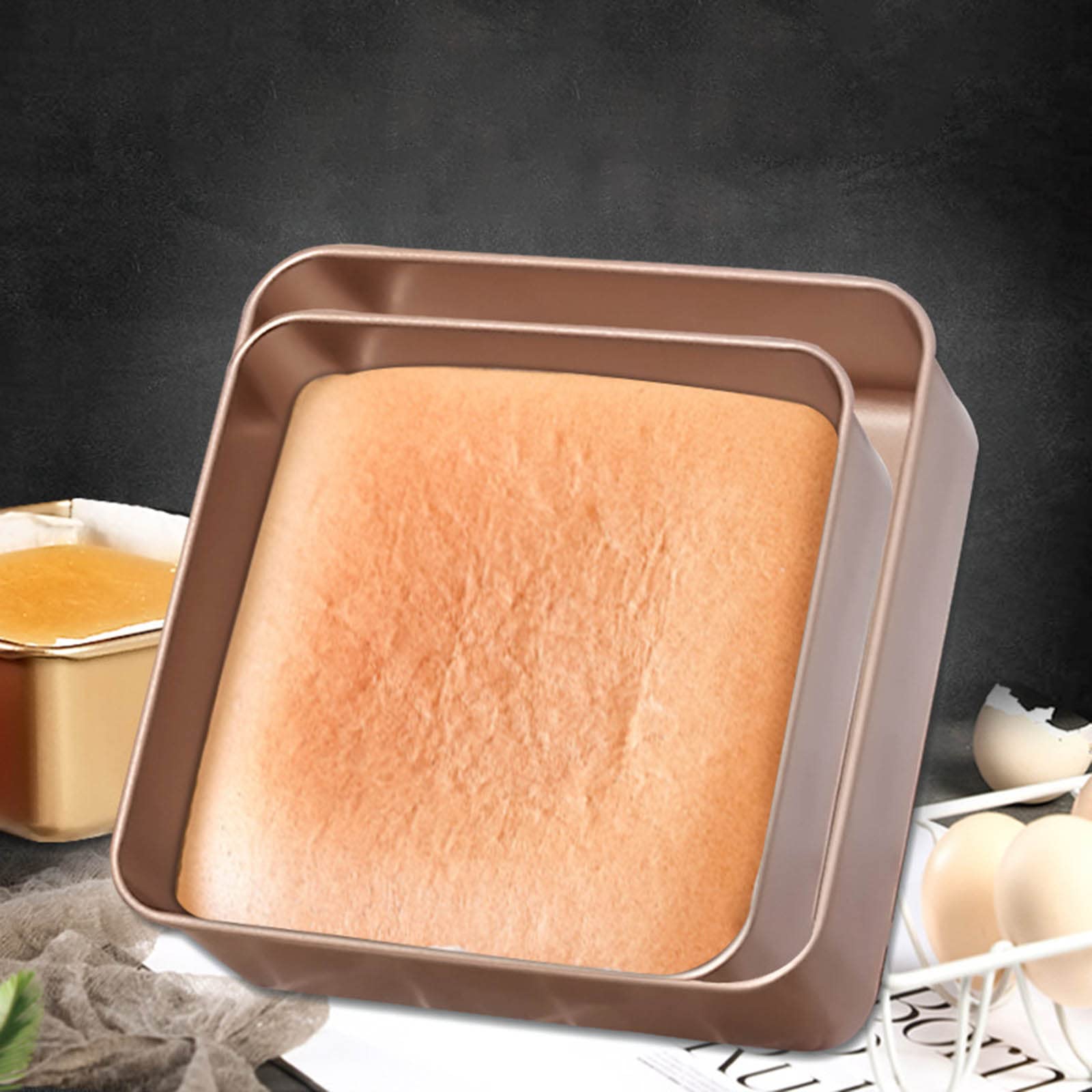 Teglia per arrostire teglie per biscotti Set di teglie in acciaio al carbonio facile da pulire Uso resistente all'ordito antiaderente teglia regalo