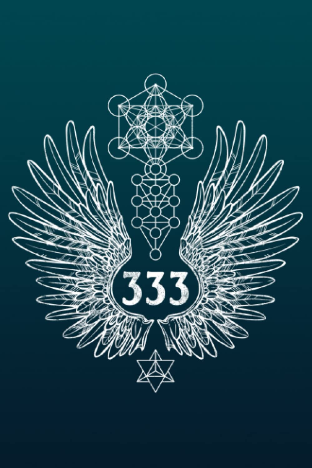 Angel Number 333 Sacred Geometry - Notebook: Angelic Numerology Notebook or Journal