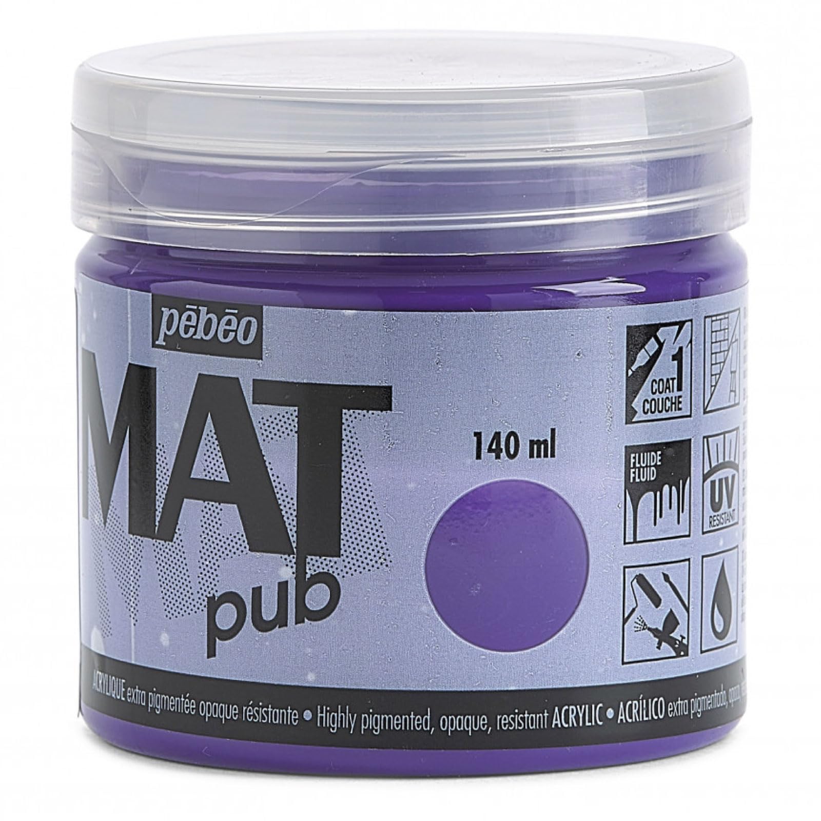 PEBEO Mat Pub, Cobalt Violet, 140ml, 140 ml (Pack of 1) - Image 3