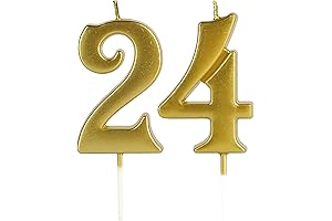 Gleaming Gold 24th Anniversary Candles: A Brilliant Beacon of Celebration