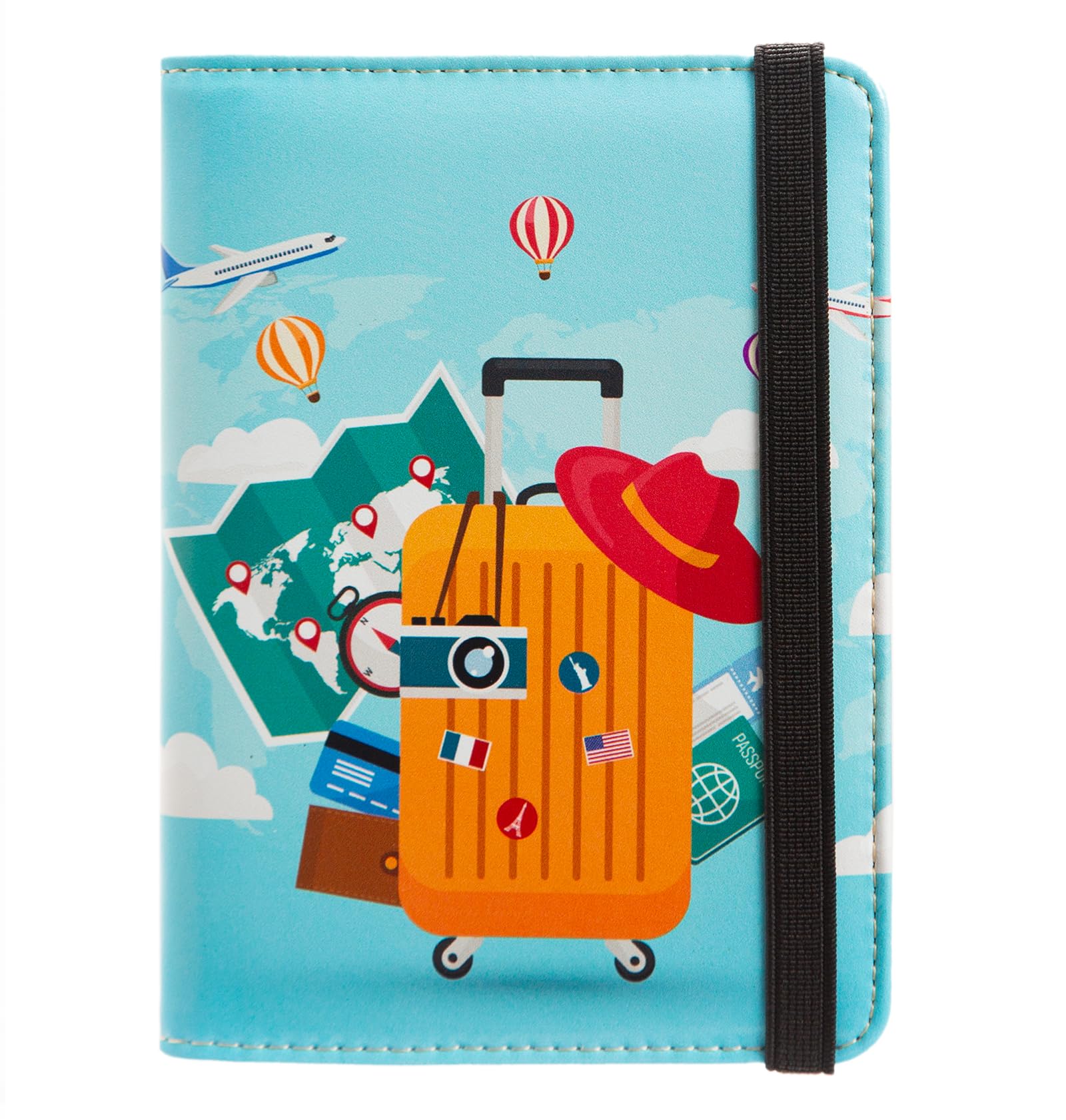 Passport Holder RFID Blocking,Travel Wallet Organizer Accessories Men Women (Travel)