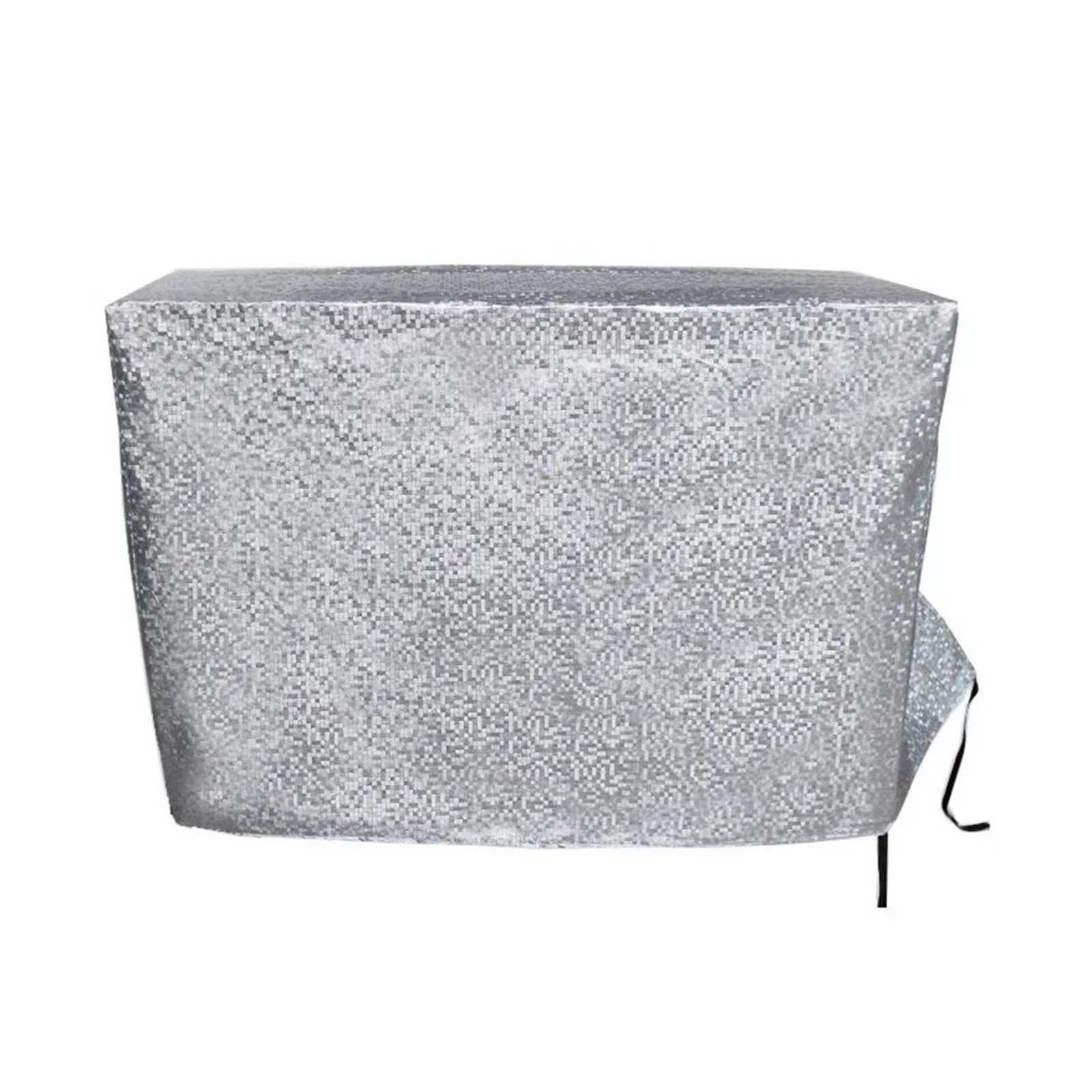 HIZON Thickened Air Conditioner Cover Multisize Dustproof Waterproof Dust Cover Silver Sunscreen Cover Outdoor(Large 1.5P)