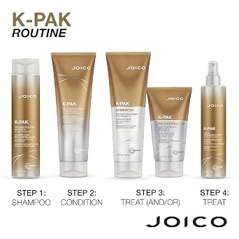 Joico K-PAK Daily Reconstructing Shampoo | For Damaged Hair | Repair Damage & Prevent Breakage | Double Hair Strength | Boost Shine | With Keratin & Guajava Fruit Extract