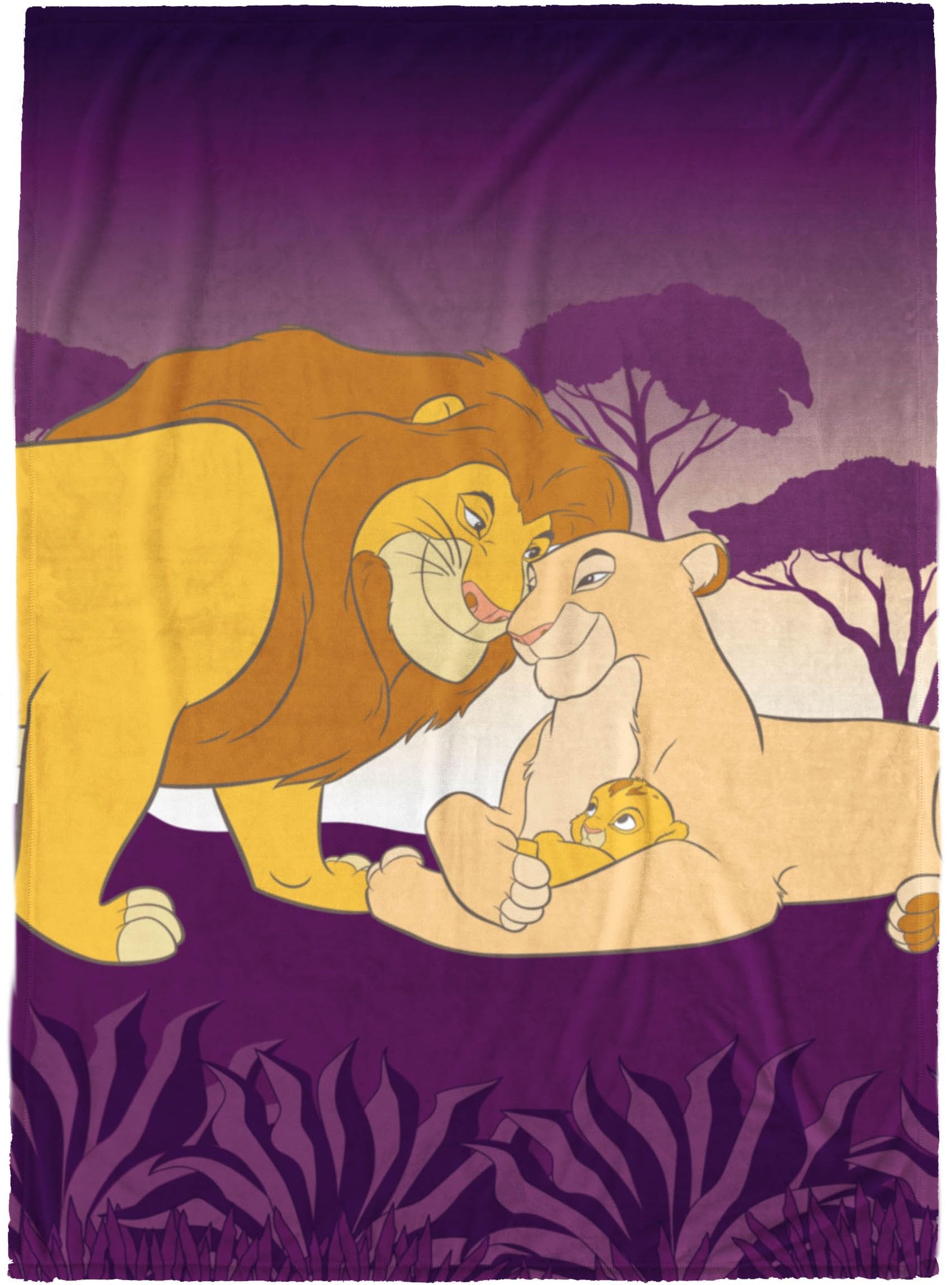Jeté de lit Roi Lion violet pour apaiser le sommeil des enfants agités