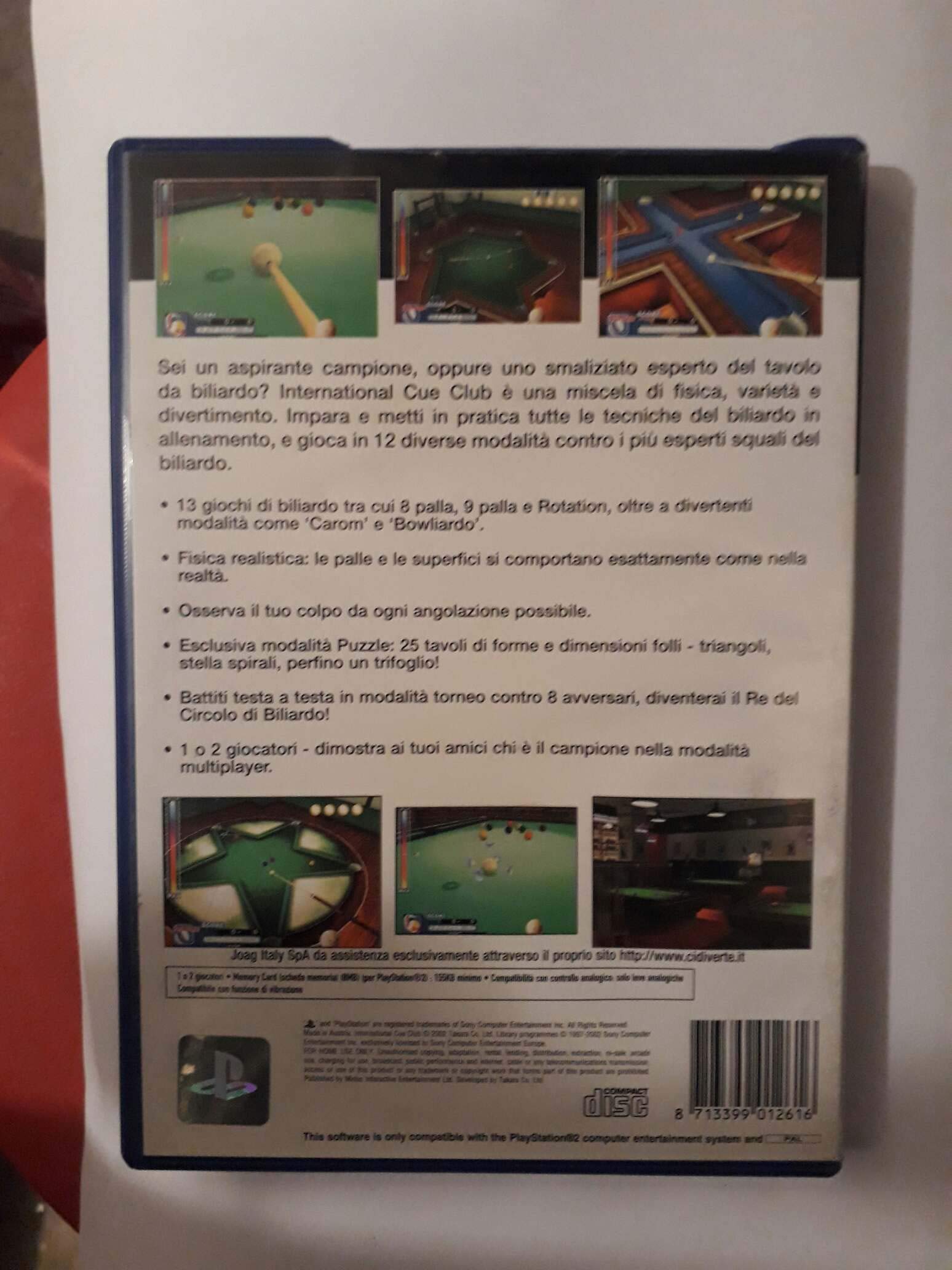 nternatonal Cue Club 2 PlayStaton 2 PAL - Prx - Photo - Présentaton
