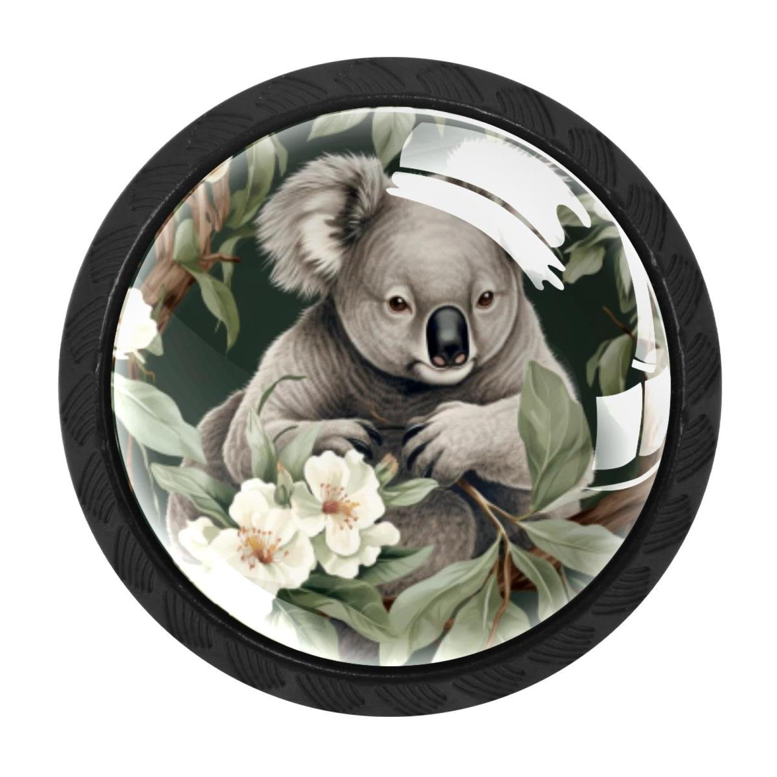 CHENZZZZ 4 Pieces Dresser Knobs Koala Drawer knobs Cabinet Knobs Pull Handles for Home Kitchen Office