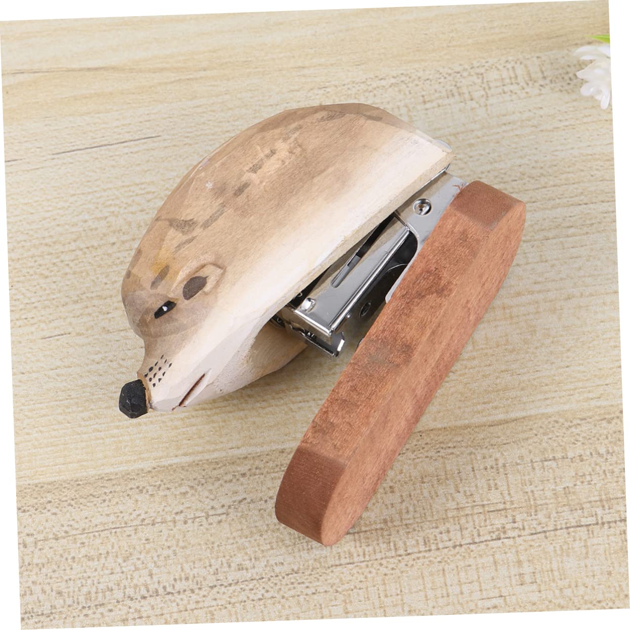 2 Pz Cucitrice Manuale Cucitrici Per Scrivania Cucitrice Per Studenti Punzonatrice Carina Mini Per Bambini Con Graffette Di Legno