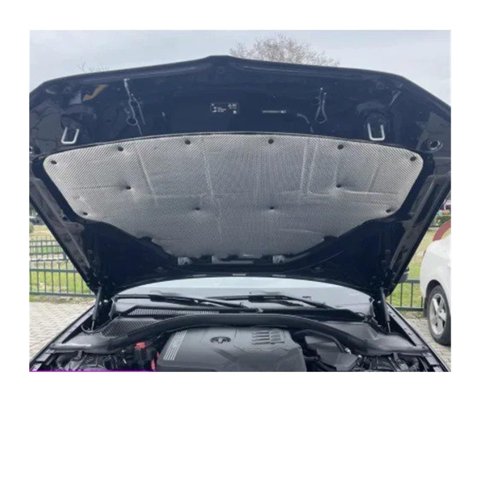 Tapis thermique avant capot moteur BMW Série 3 G20 éliminez les bruits et protégez la peinture
