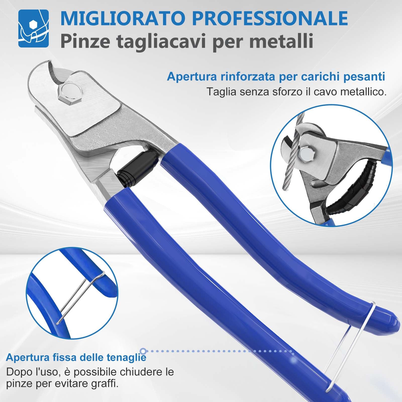 Angooni Set di fune in acciaio da 30 m, fune in acciaio inossidabile da 3 mm rinforzata, tenditore M5 in acciaio inossidabile, gancio a parete M5, fune in acciaio con occhielli, supporti per piante