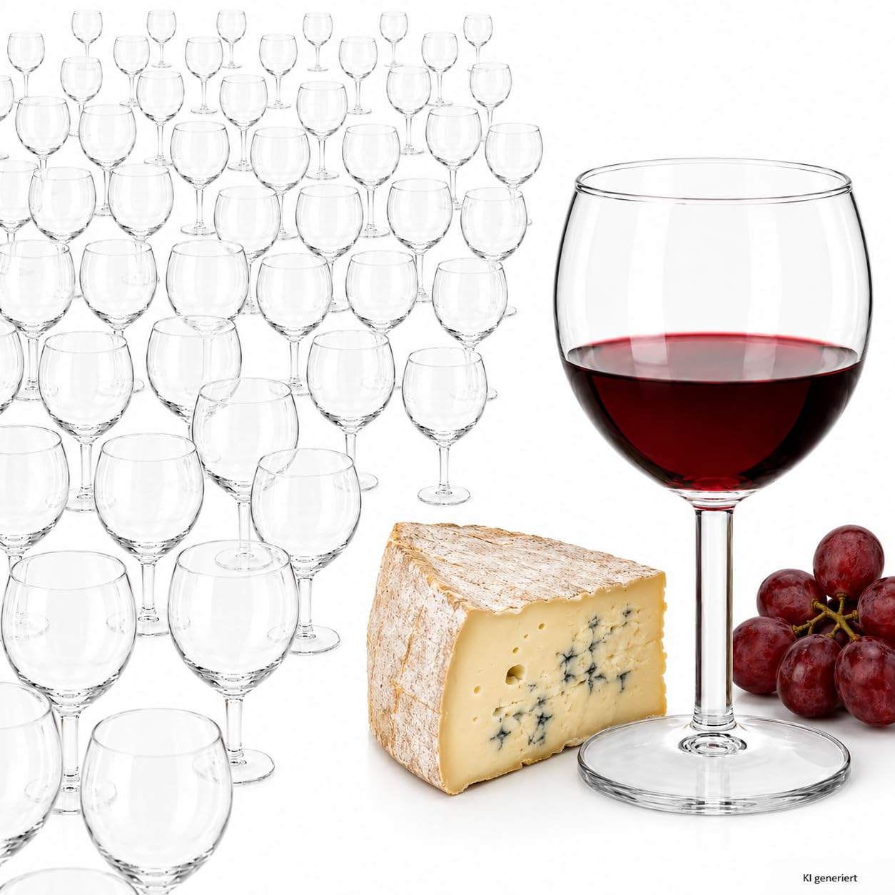 MamboCat 120er Set Ballon Weingläser 190ml Weinkelch klassisch Rotweinglas | klares Glas, für mehrere Personen, Rotwein, Weißwein, Rosé & Dessertwein, Wasserglas für Bar, Restaurant & Gastronomie, 19cl