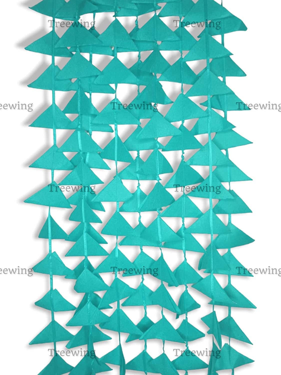 Decoratieve driehoek vilt stof slingers 4 ft. opknoping voor Mehndi, Haldi, kleur thema partij decor/achtergronden (Pack van 10) _1001