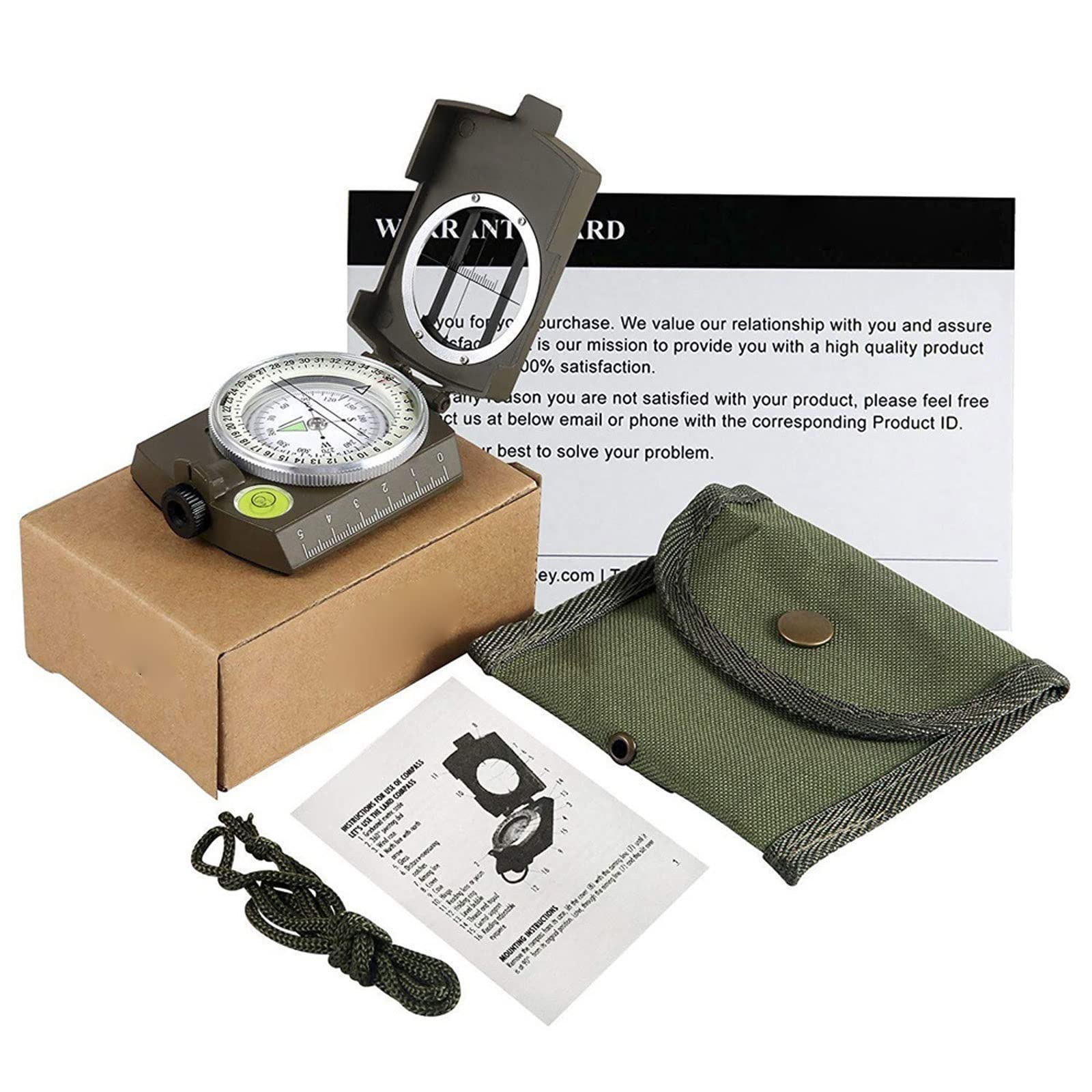 JINGYAN Kompasy Military Compass Survival Kompas Piesze wycieczki Outdoor Camping Sprzęt geologiczny