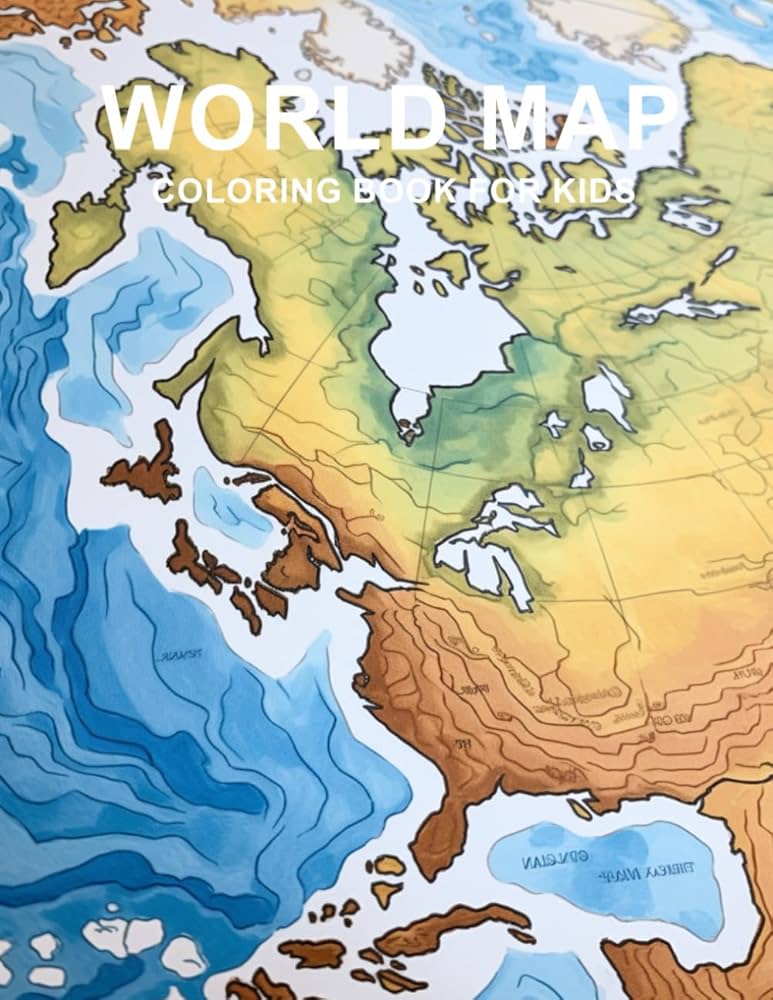 World Map Coloring Pages For Kids 2025 71V1 FG6u L. AC UF1000,1000 QL80 