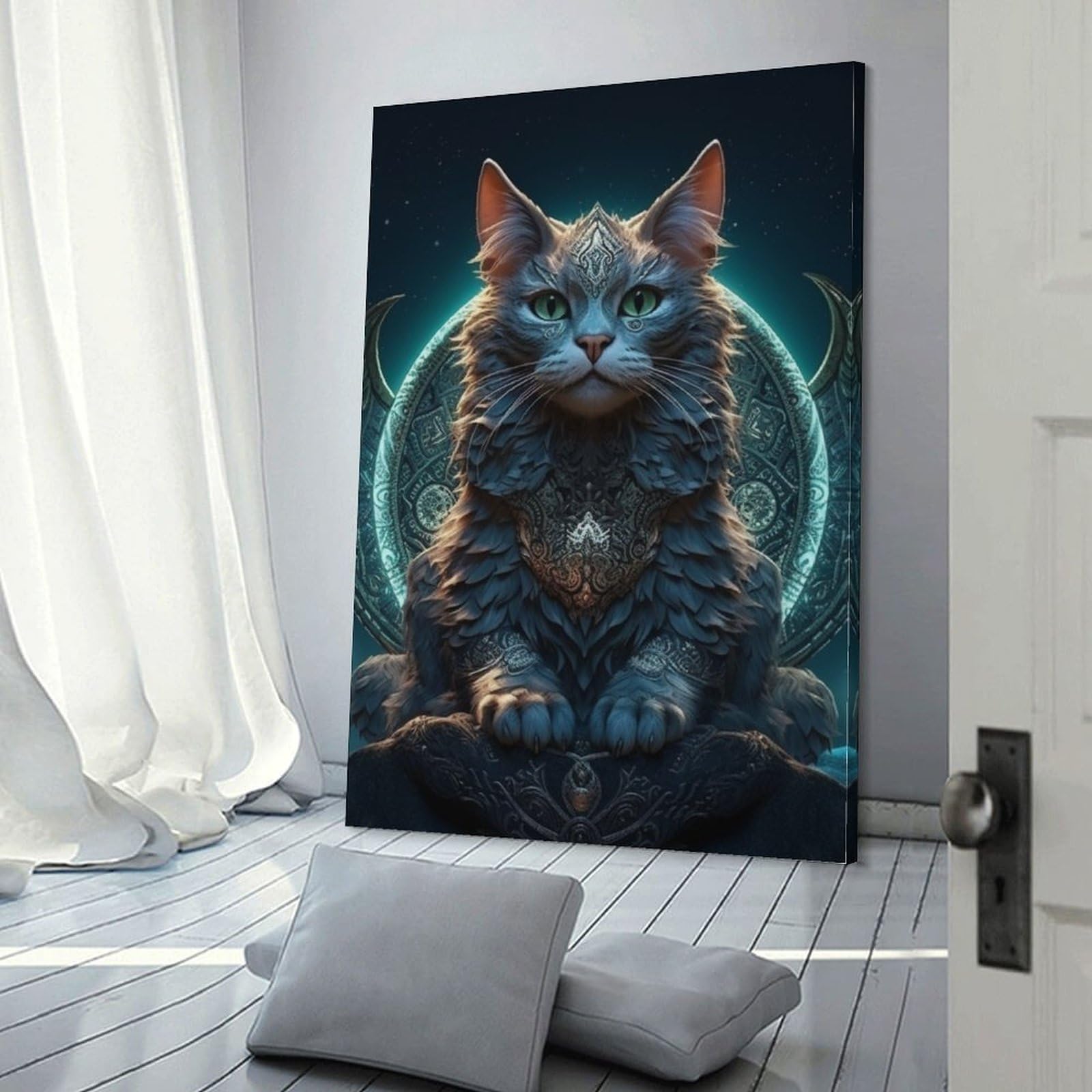YTPONBCSTUG Cuadro Lienzo Pintura Cartel Gato Impresión De Imagen Cuadros Decorativos Sala De Estar Cuarto De Baño Comedor Decoración De Pared