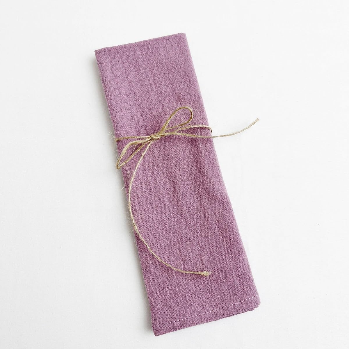 cotton napkins， 6PCS,Dinner Table Serviettes,Soft Washable Reusable Weddings Parties Restaurant 40X40CM(Purple)
