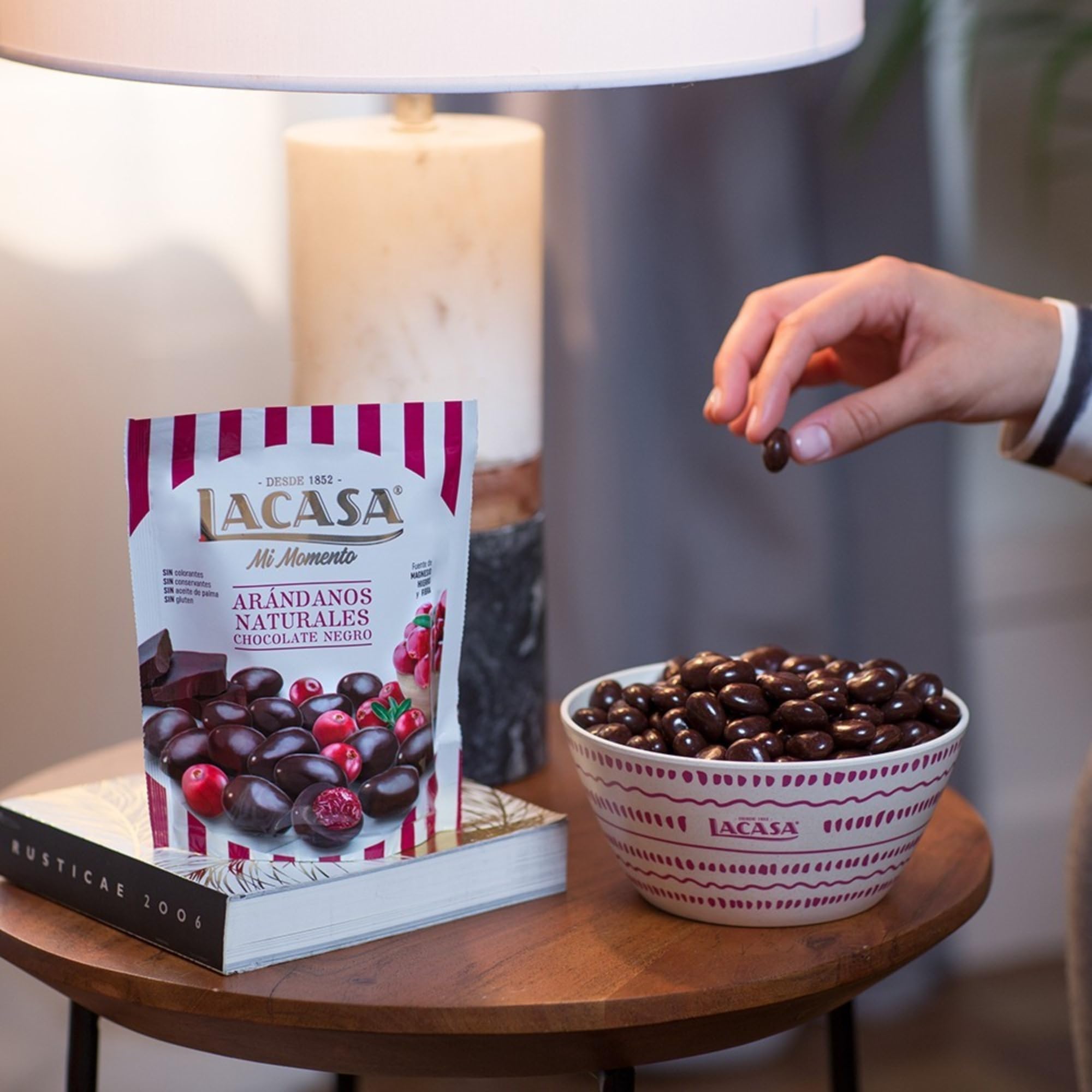 Lacasa Lote de 3x Bolsitas Mi Momento Arándanos con Chocolate negro 125G