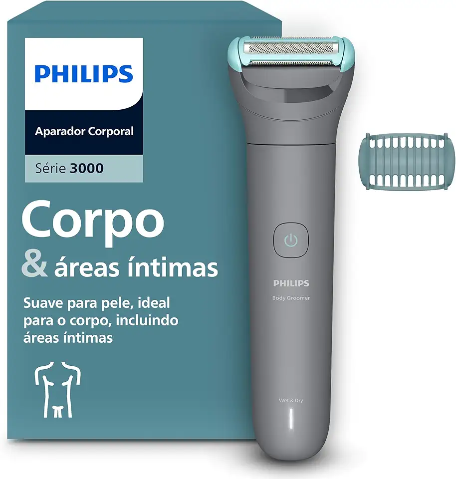 PHILIPS aparador e raspador de pelos do corpo, à prova d’água, Bivolt - BG3470/15