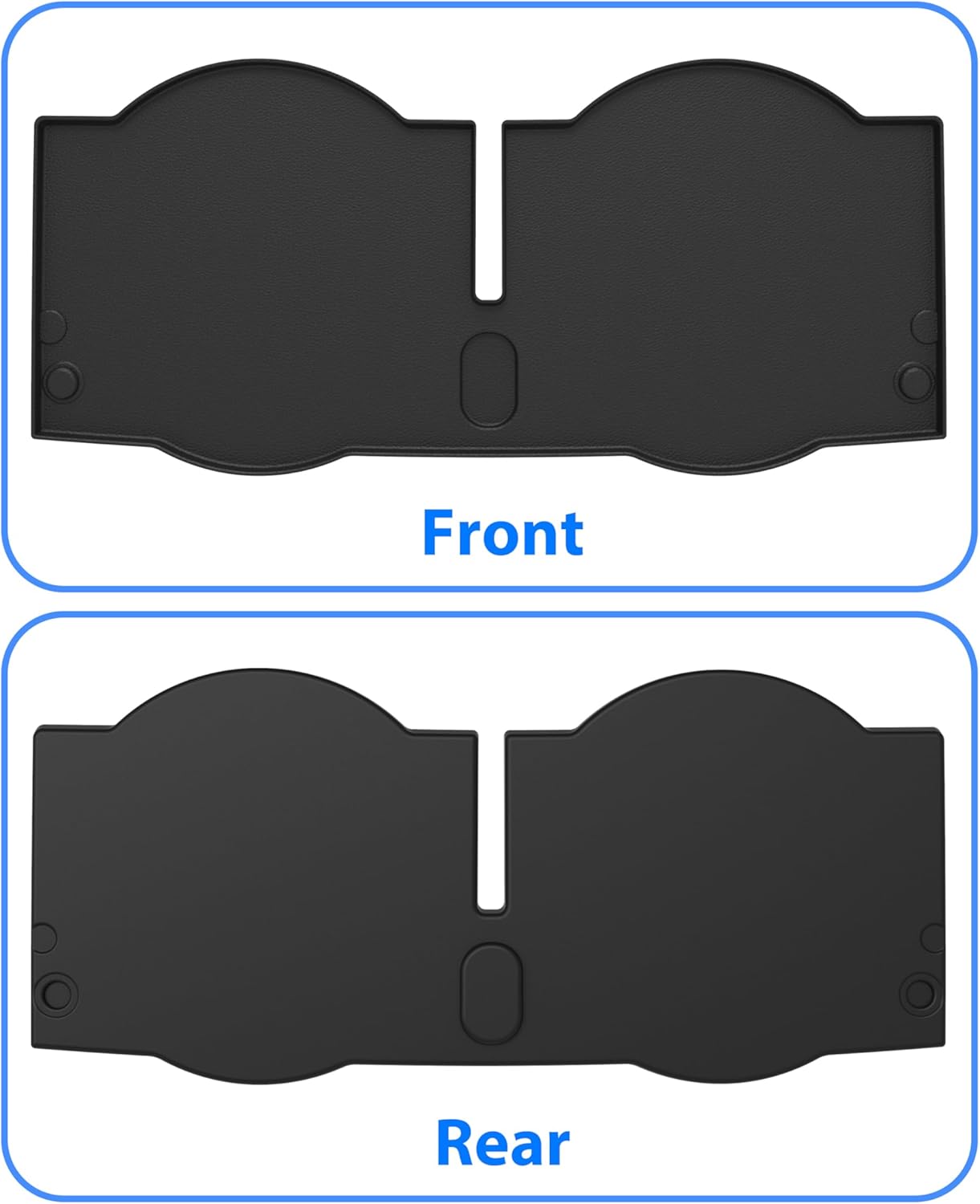 KEWISAUTO TPE Bag Well Mat for EZGO RXV 2008-2015 Golf Carts Accessories, Rear Cargo Bagwell Rubber Slush Liner Insert Protection for E-Z-GO RXV 2008-2015 Golf Carts