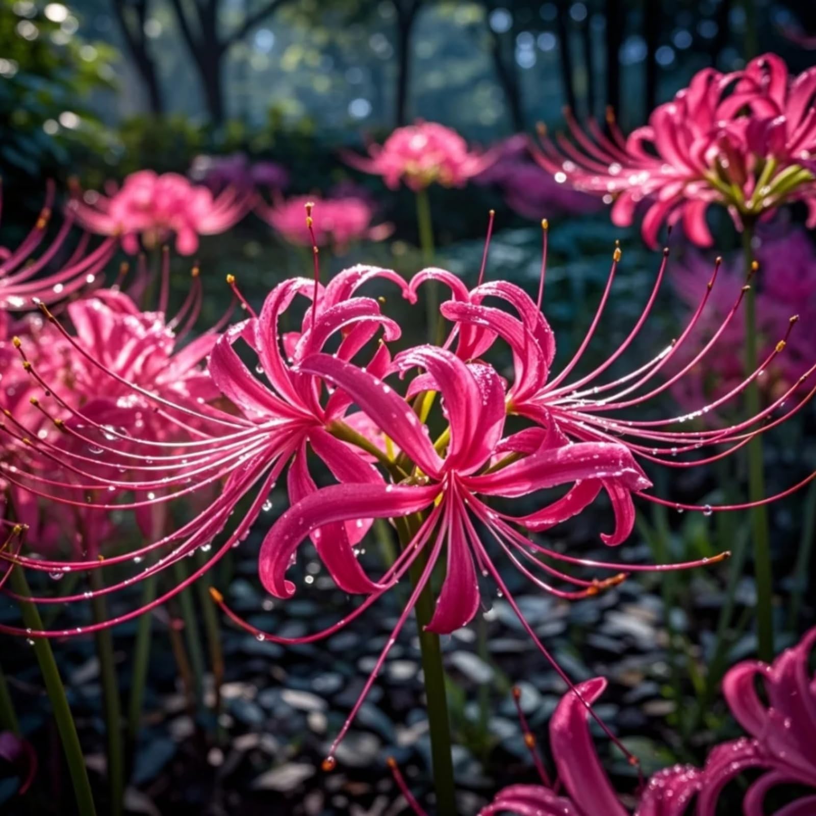 Lycoris Perennial, Spider Lily Bulbs, Rare and Beautiful Lycoris Bulbs in Bulk,Planting for Stunning Garden Displays【Nyugs】-4 Bulbs-E