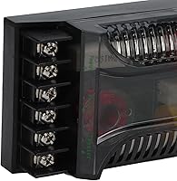 Vista 8 de KIMISS Crossover pasivo de audio para coche, 2 unids 2 vías de audio de coche crossover sobrecorriente universal disipación de calor altavoz divisor