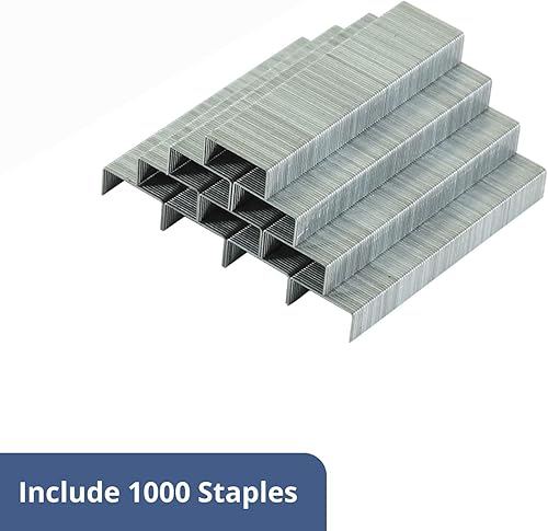 Miniatura 3 de Mr. Pen - Grapadora con grapas, rojo, 1000 grapas, grapadora de escritorio, metal, estándar, grapadora y grapadora