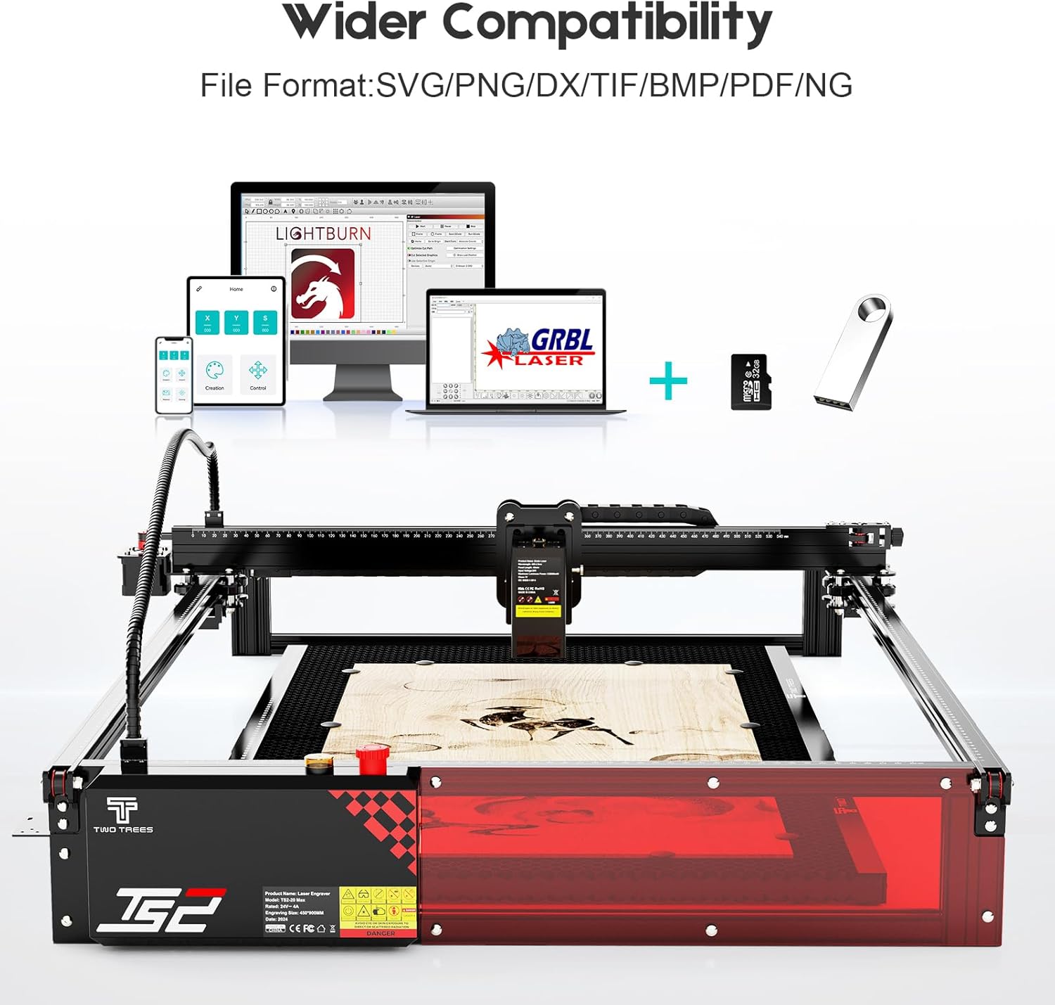 Software compatibility for laser engraver