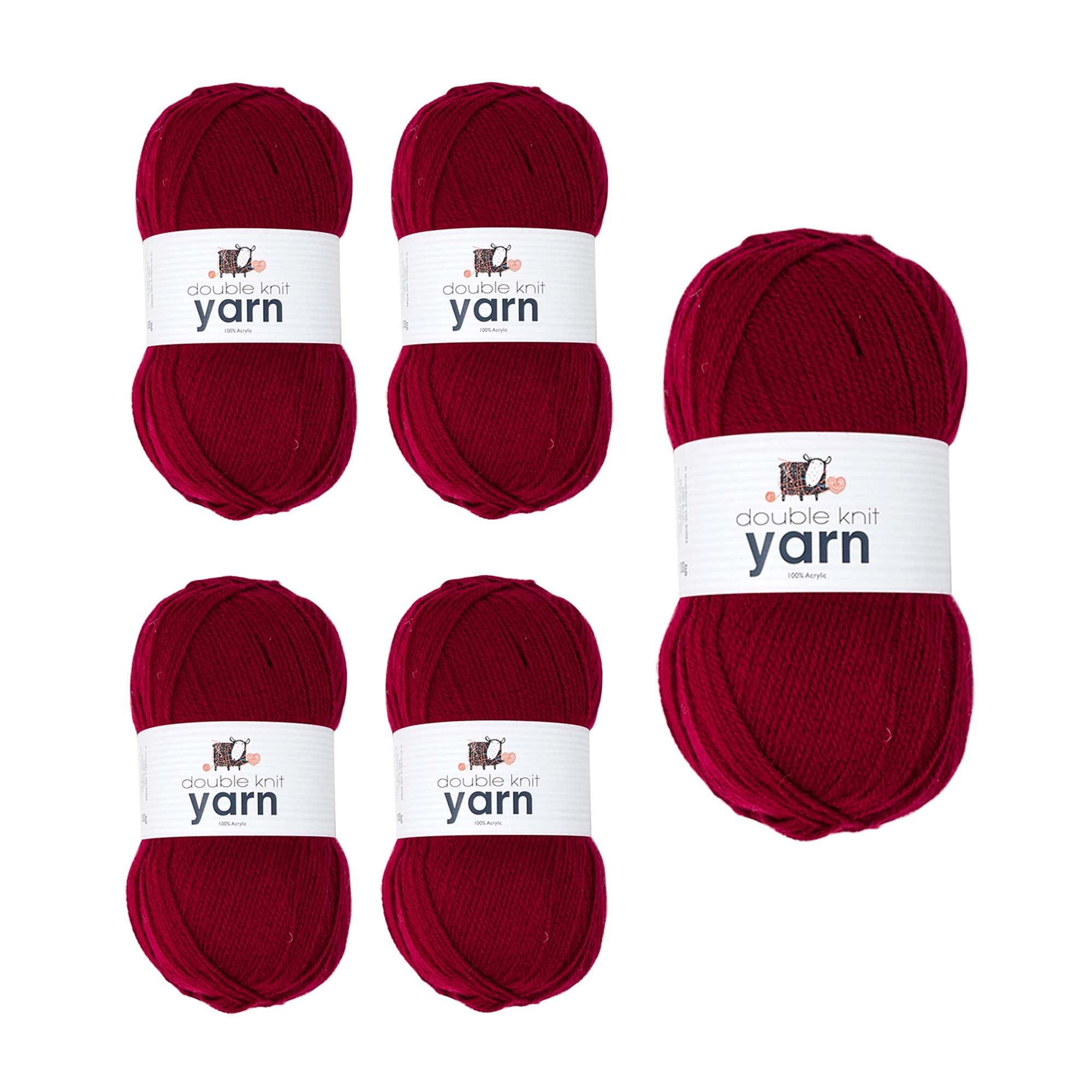 KORBOND DK Black Yarn - 100g Acrylic Wool - Lightweight, Hypoallergenic & Durable Double Knit Crochet Yarn Knitting Wool (290m Total) — view 31
