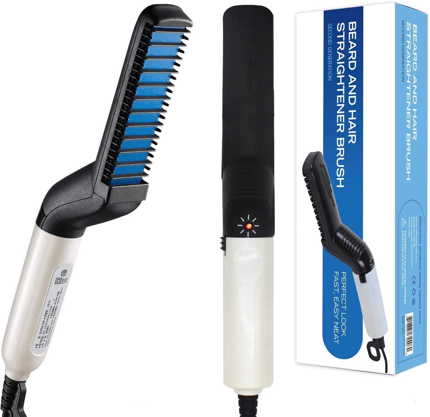 Beard Straightener, Upgraded Electric Beard Straightener and Hair Straightener, Multifunctional Beard and Hair Straightening Comb, Best Heat Beard Straightener and Hair Straightener Brush