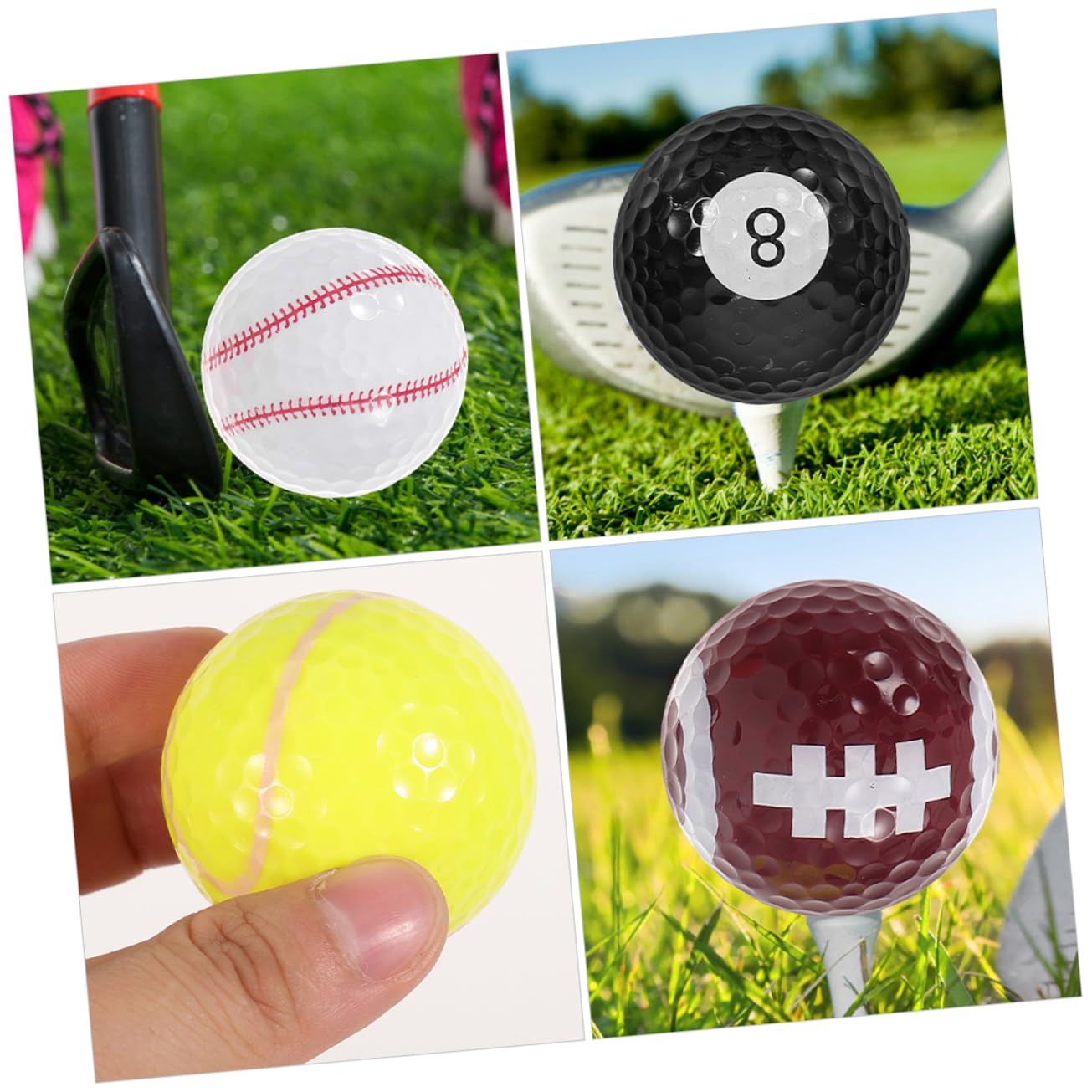 Kisangel de Golf para Hombres Y Mujeres Juego de 12 de Golf de Resina de Divertidas para Practicar