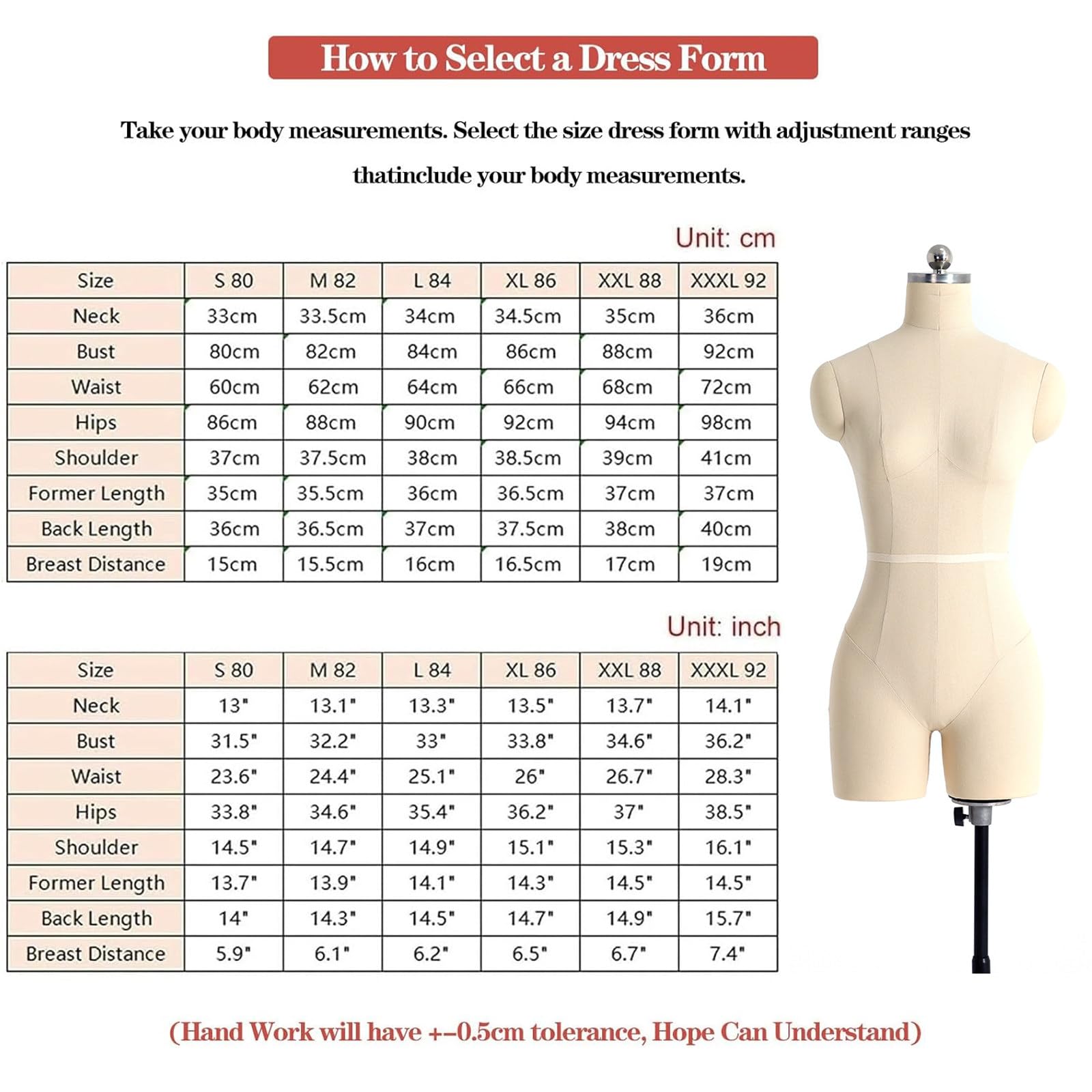 Manichino da donna, busto con ruote per esporre e cucire, per abbigliamento appuntabile, per negozi e gioielli, bianco