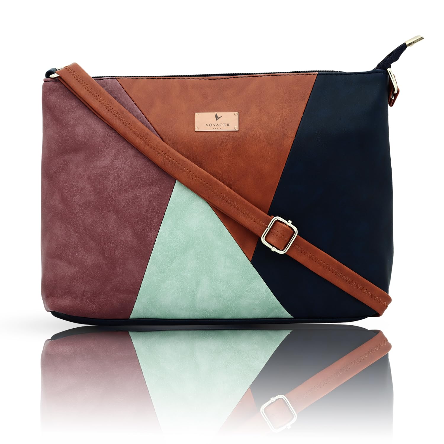 VOYAGER PARIS Valerie Sling Bag for Women | 100% Vegan Leather Crossbody bag | Multicolor Bag for Office & Daily Use (B0C7WC495D) Amazon Price History, Amazon Price Tracker